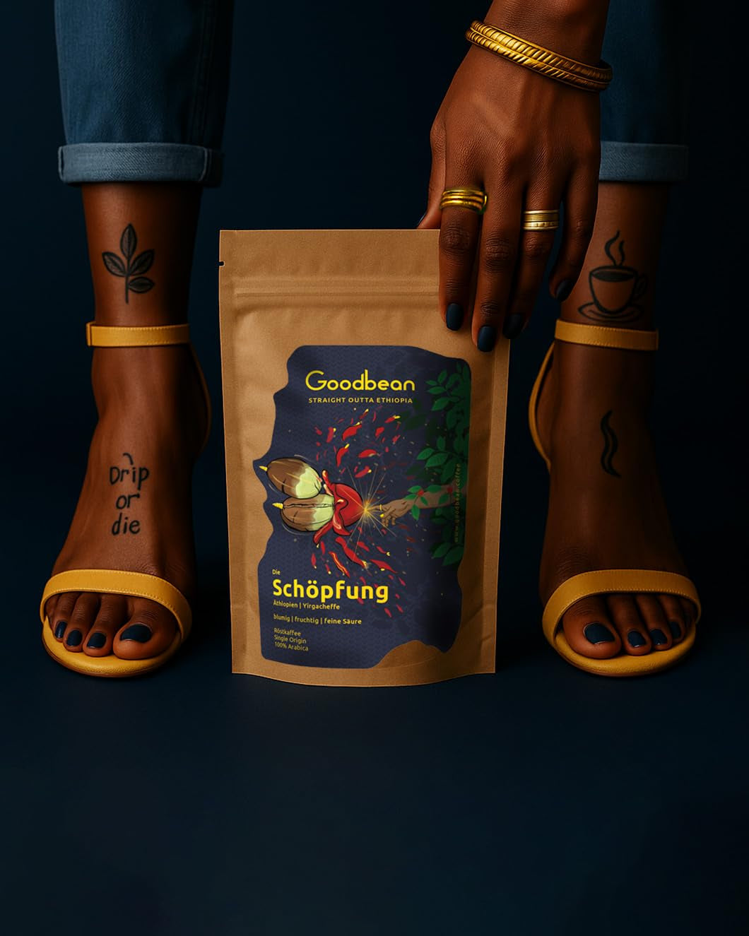 Creația | Florală, fructată, aciditate delicată | Boabe de cafea blânde și armonioase | 100% Arabica | Etiopia - Yirgacheffe | Proaspăt prăjită | Expediată direct de la prăjitorie | Prăjire medie (2500g)