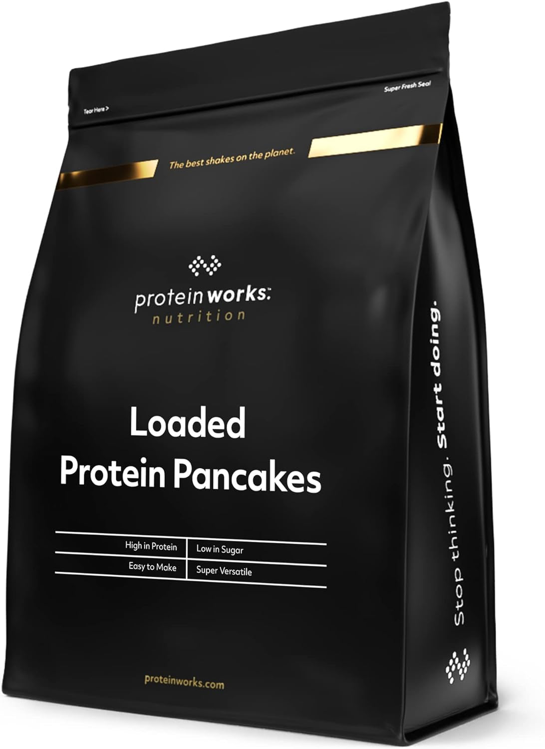Protein Works - Nabitý protein Pfannkuchen | Premium Pfannkuchen Mischung | Eiweiß Palačinky | Proteinové palačinky | 8 porcí | Natürlich | 500G Směs na pečení a vaření Naty Shop