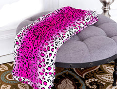 Home Must Haves Queen/King Zebra Žirafa Safari Zvířecí potisk Celoroční super měkká teplá pohovka Throw Deka Velikost postele Růžová Polyester Růžová Leopardí přikrývky a přikrývky Naty Shop