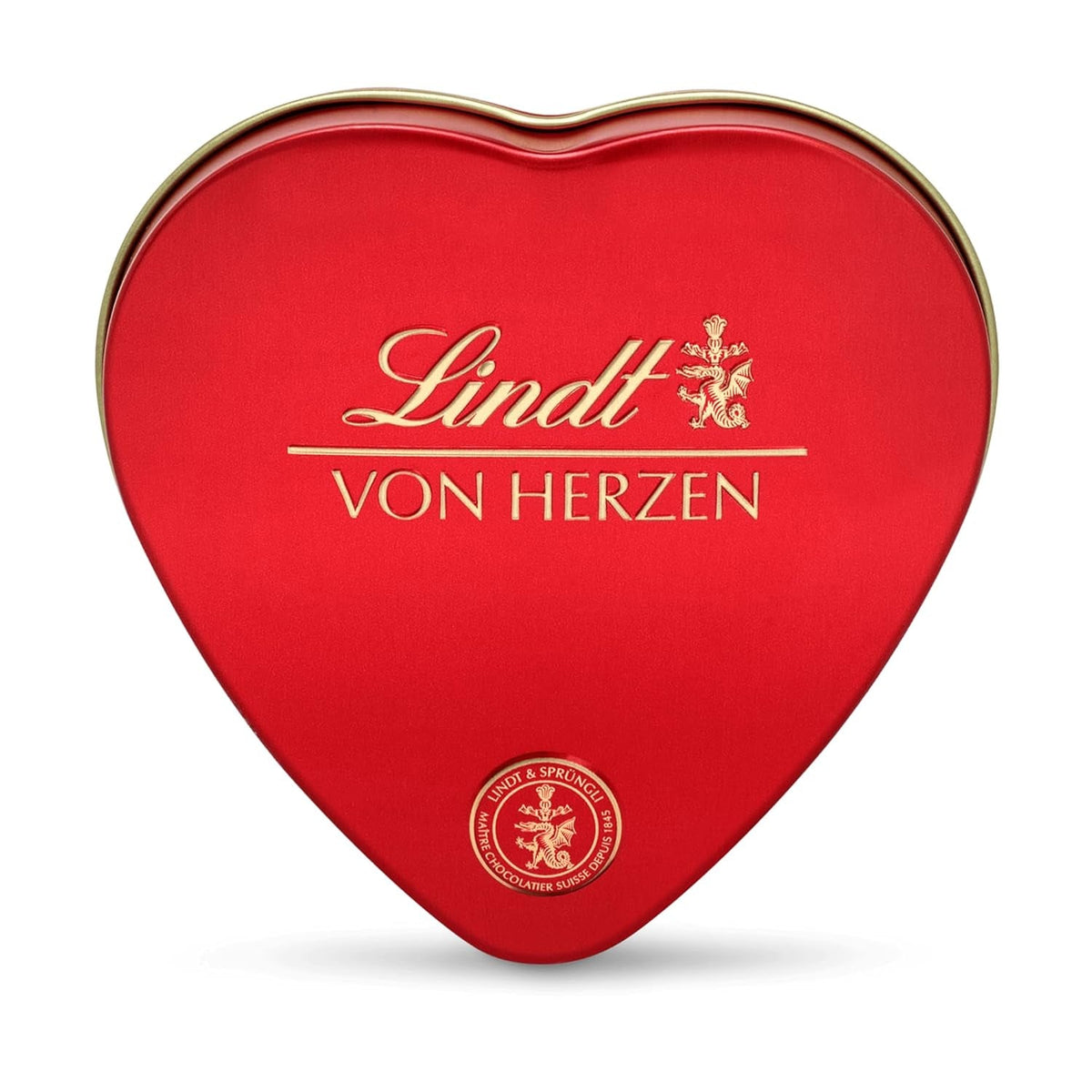 Lindt Ciocolată din Inimă | 30 g | 6 praline în varietățile Marc de Champagne, Coeur à l'Orange, Ciocolată cu Lapte Crocantă, Marțipan cu Portocale într-o frumoasă cutie în formă de inimă | Cadou de ciocolată | Cadou de ciocolată