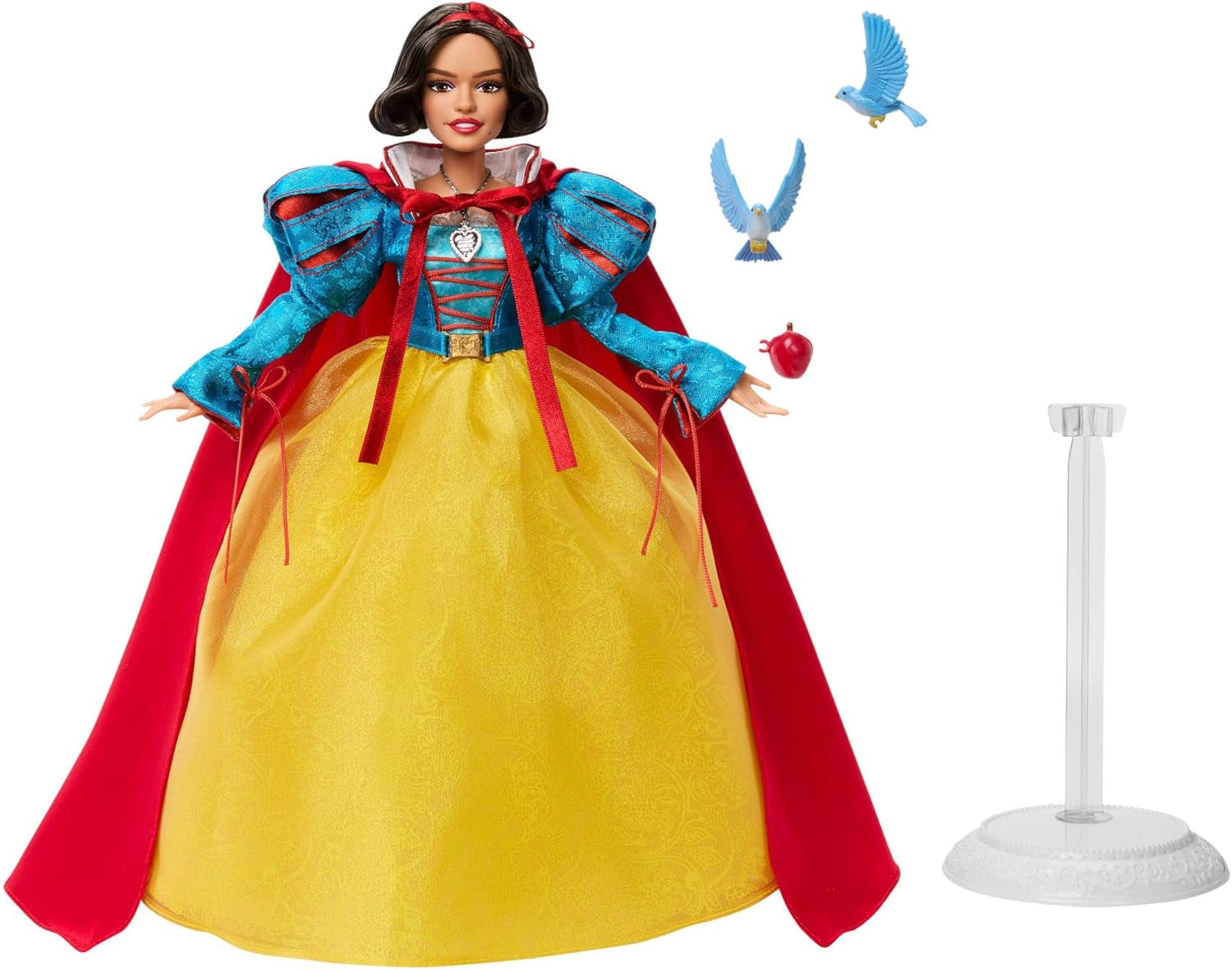Mattel Disney Schneewittchen Sammelfigur-Modepuppe in charakteristischem Outfit, inspiriert vom Disney Live-Action-Film, Geschenke für Kinder und Sammler, HVY53