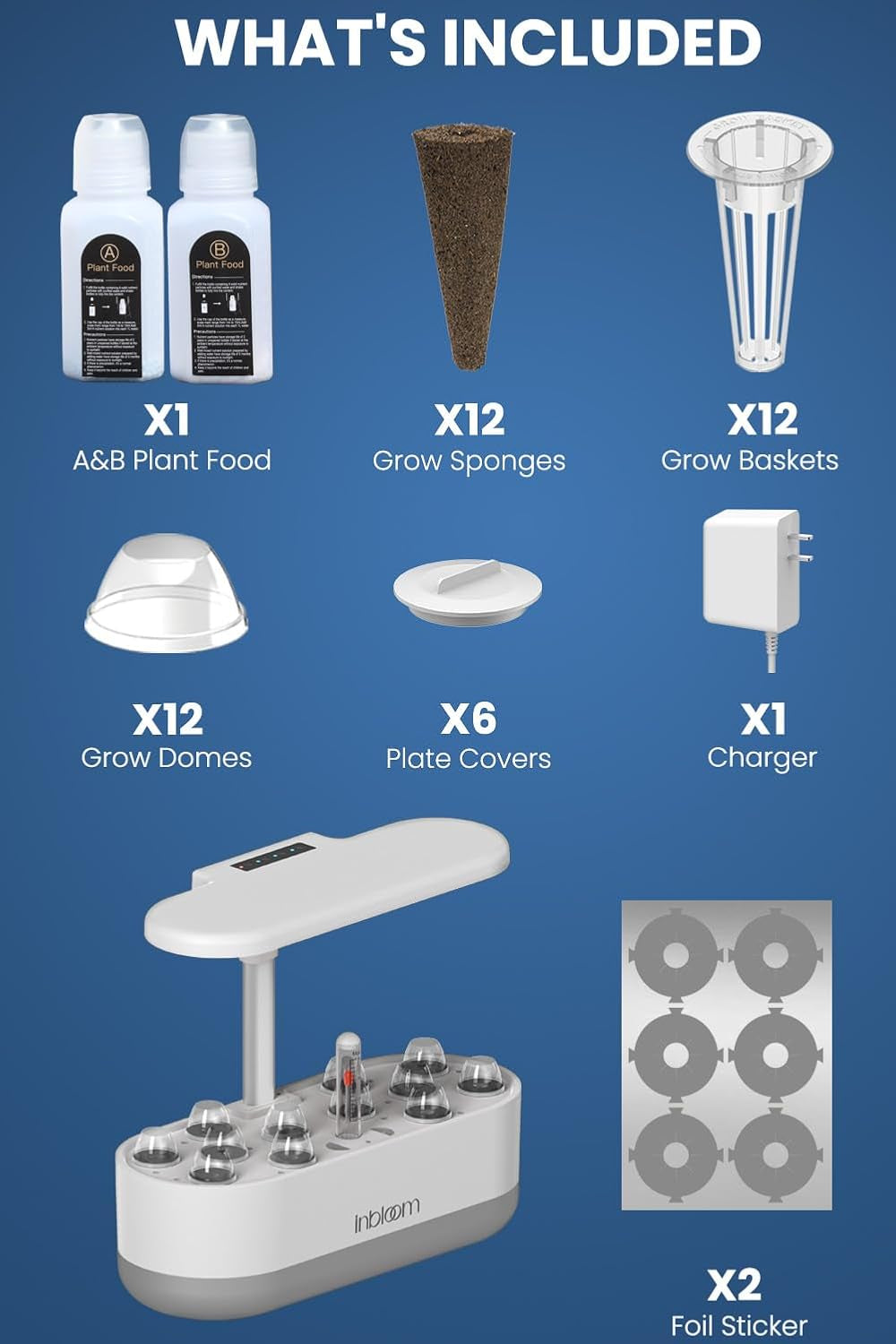 Hydroponický pěstební systém, 12 lusků