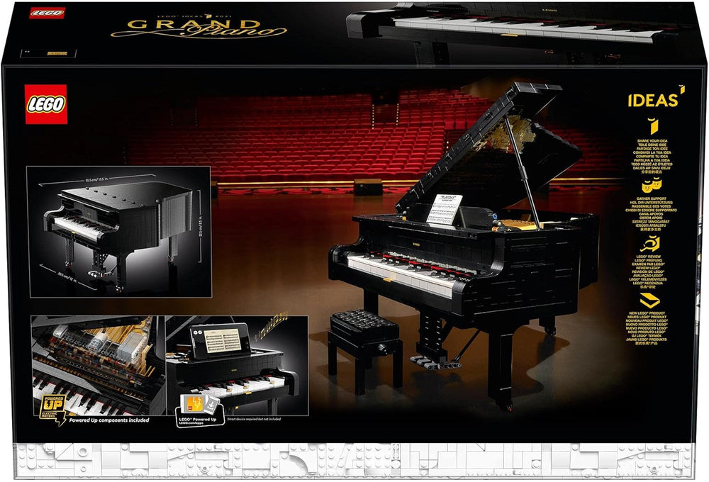 LEGO Ideas koncertní křídlo (21323); Stavebnice; Váš vlastní koncertní klavír; Skvělý modelářský projekt pro talentovaného pianistu, hudebníka, milovníka hudby nebo fandy (3 662 dílků) Stavebnice Besuche den LEGO-Store