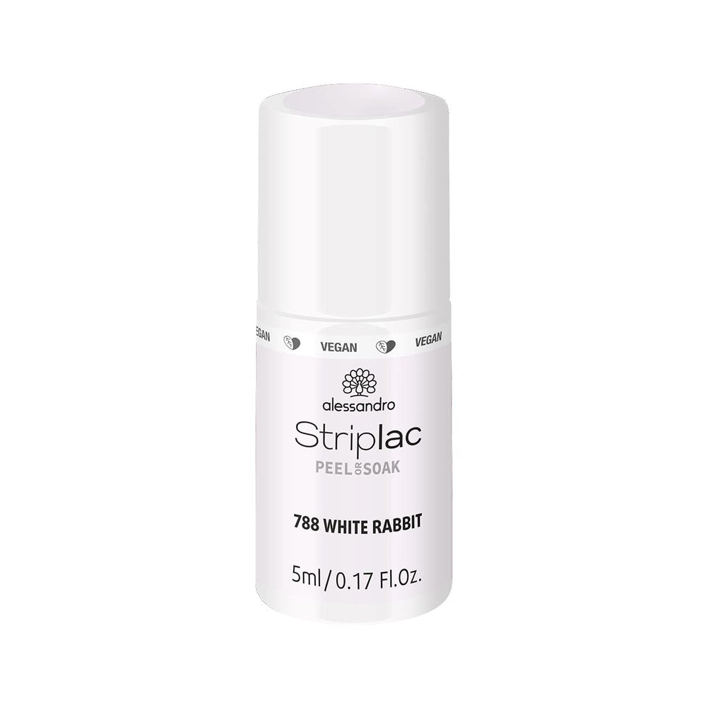 alessandro Striplac UV-Nagellack Flat White – Schonend und langanhaltend – Einfache Entfernung dank Peel-Off-Technologie – Vegan und tierversuchfrei – 8 ml