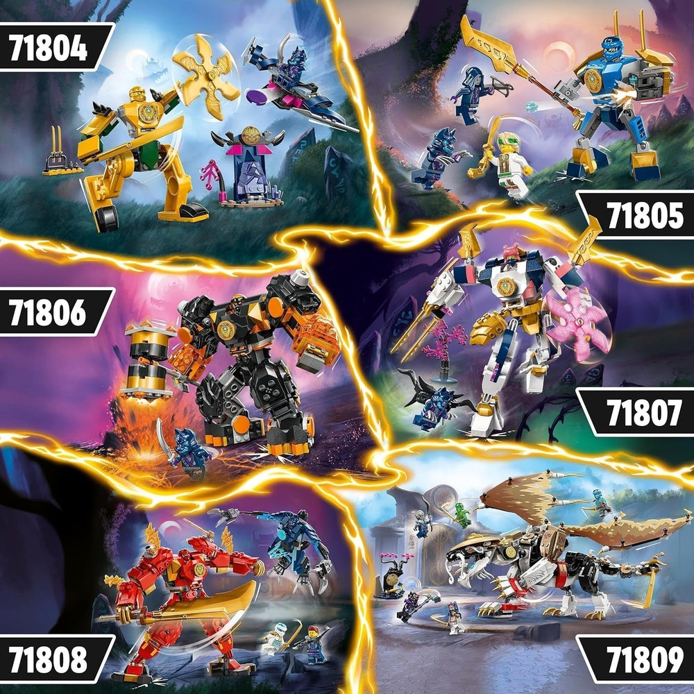 LEGO NINJAGO Arin's Battle Mech, hračka Ninja pro děti od 4 let S figurkami Vč. Arin s mini katanou, akčními figurkami a roboty, malý dárek pro chlapce a dívky 71804 Stavebnice Besuche den LEGO-Store