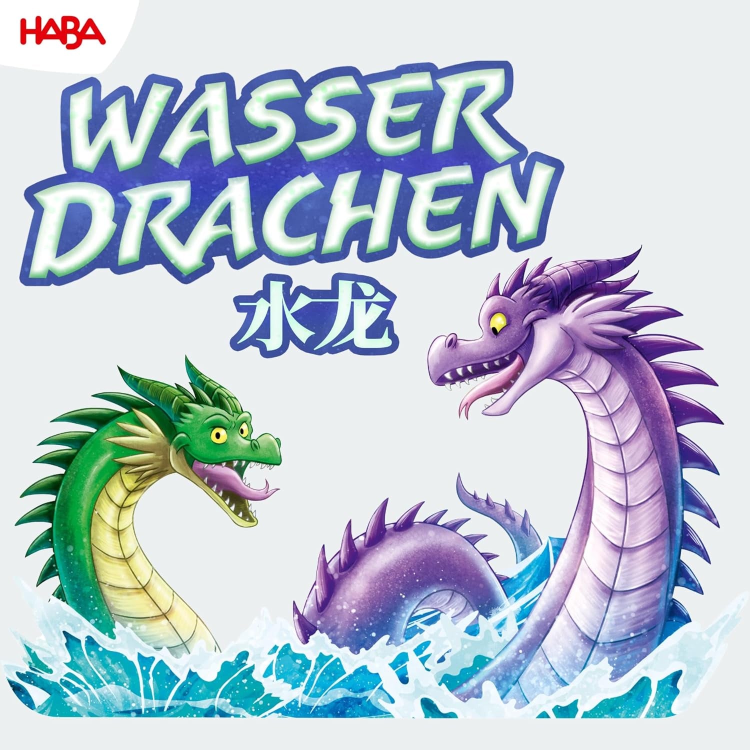 HABA Water Dragons – kostky a strategická hra pro děti 5+ – vzrušující stolní hra s draky a dřevěnými figurkami – rodinná hra pro 2–4 hráče – 1307133001