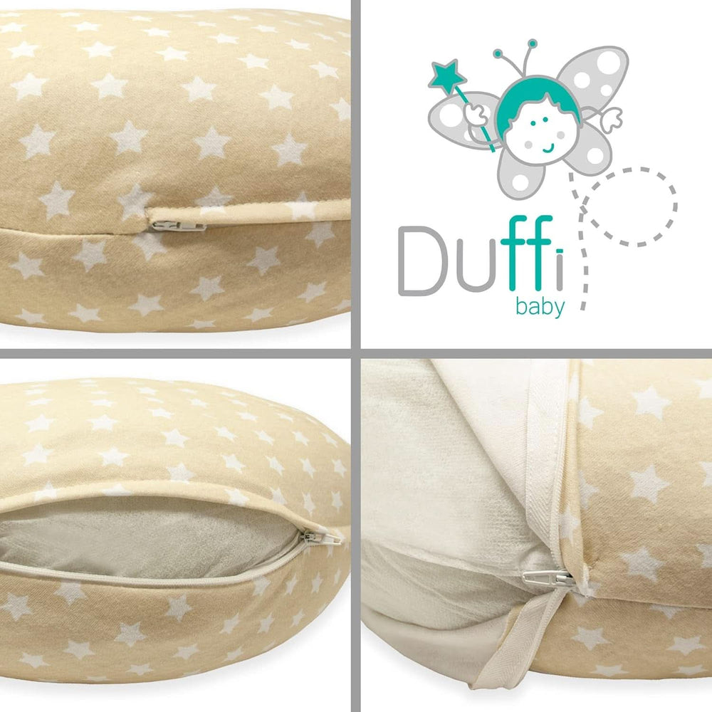 Kojící polštář pro novorozence, XL, potah 100% bavlna, snímatelný a pratelný, Polyesterová výplň, motiv hvězdy Doplňky Potraviny a kojení Bebe Naty Shop