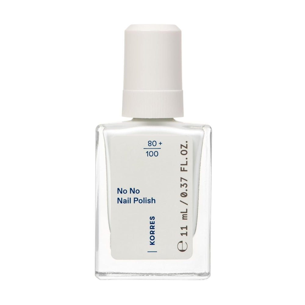KORRES No No báze laku na nehty - 10% veganská báze bez uvolňování, pro dlouhotrvající barvu odolnou proti odlupování, 11 ml - přirozeně pěstěné nehty, bez škodlivých látek