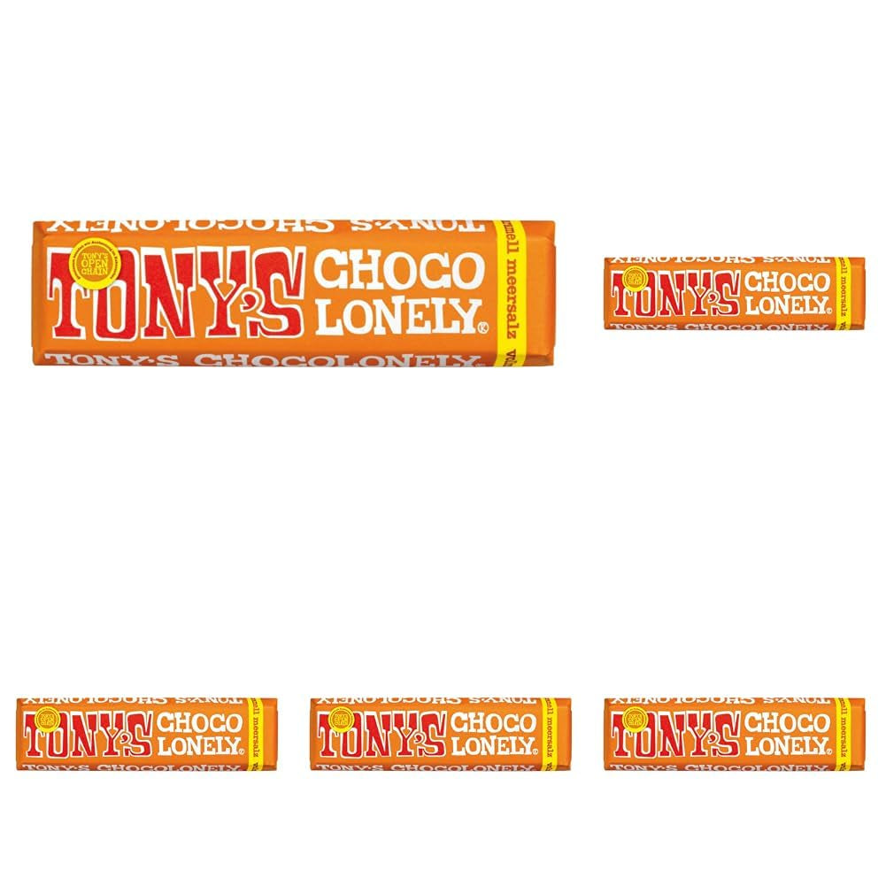 Tony's Chocolonely, mléčná čokoláda s karamelem a mořskou solí 47g