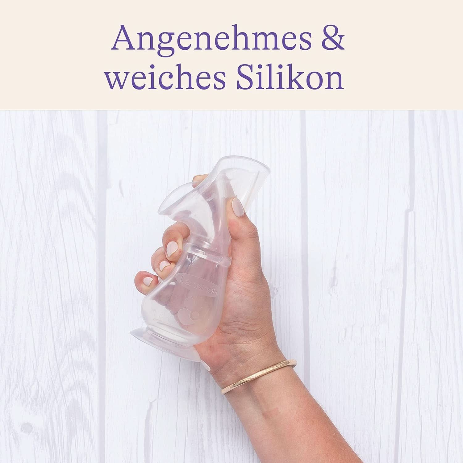 Lansinoh Silikon Milchpumpe & Muttermilchauffänger - Angenehmes & Extrem Weiches Silikon - Rettet Jeden Tropfen Muttermilch - Alternative Zu Milchauffangschalen, 1 Stück (1 Er Pack) Příslušenství Jídlo a kojení Bebe Naty Shop