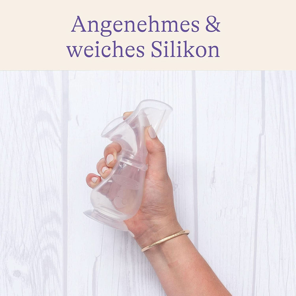 Lansinoh Silikon Milchpumpe & Muttermilchauffänger - Angenehmes & Extrem Weiches Silikon - Rettet Jeden Tropfen Muttermilch - Alternative Zu Milchauffangschalen, 1 Stück (1 Er Pack) Příslušenství Jídlo a kojení Bebe Naty Shop