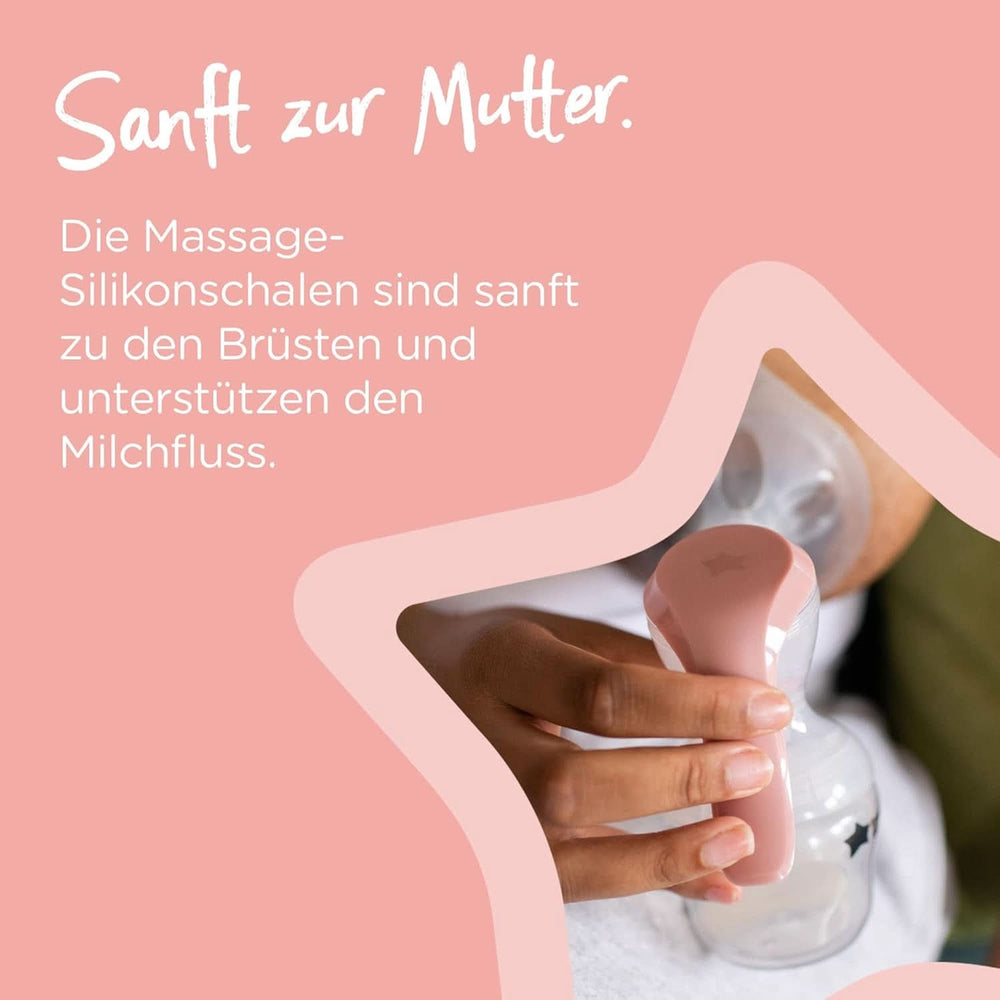 Tommee Tippee Made for Me Manuelle Einzel-Milchpumpe, Starke Saugkraft, Ergonomischer Griff, Tragbare Und Leise Milchpumpe, Samt Babyflasche Příslušenství Jídlo a kojení Bebe Naty Shop