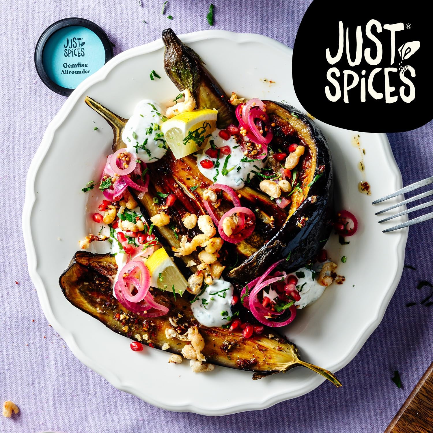 Just Spices Gemüse Allrounder I Jedes Gemüse von Aubergine bis Cuketa lecker würzen I Gewürzdose, 75 g