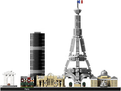 LEGO Architecture Paříž, Eiffelova věž, Champs-Élysées a modelová stavebnice Louvre, kolekce Skyline, dekorace pro domácnost a kancelář, nápady na dárky pro sběratele, muže a ženy 21044 Stavebnice Besuche den LEGO-Store