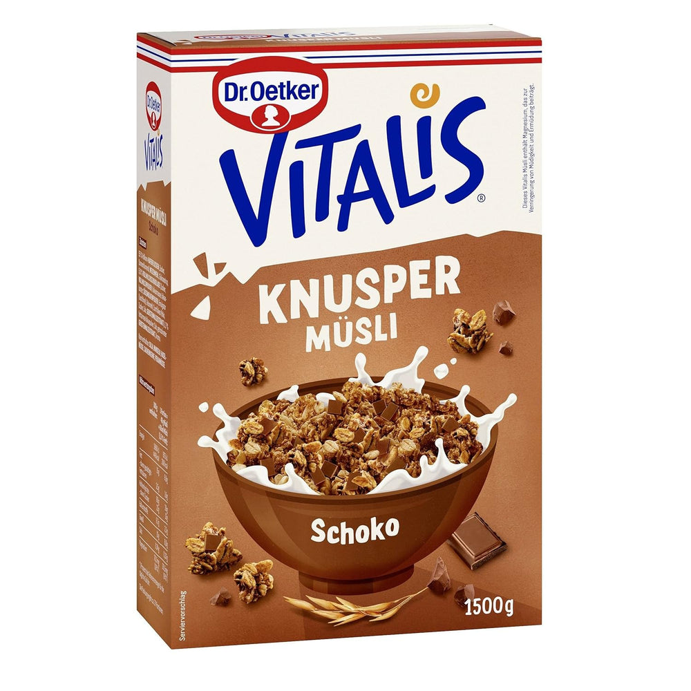 Dr. Oetker Vitalis Crunchy Flakes: Křupavé müsli s kukuřičnými lupínky a kousky mandlí, balení 5 ks (5 x 600 g)