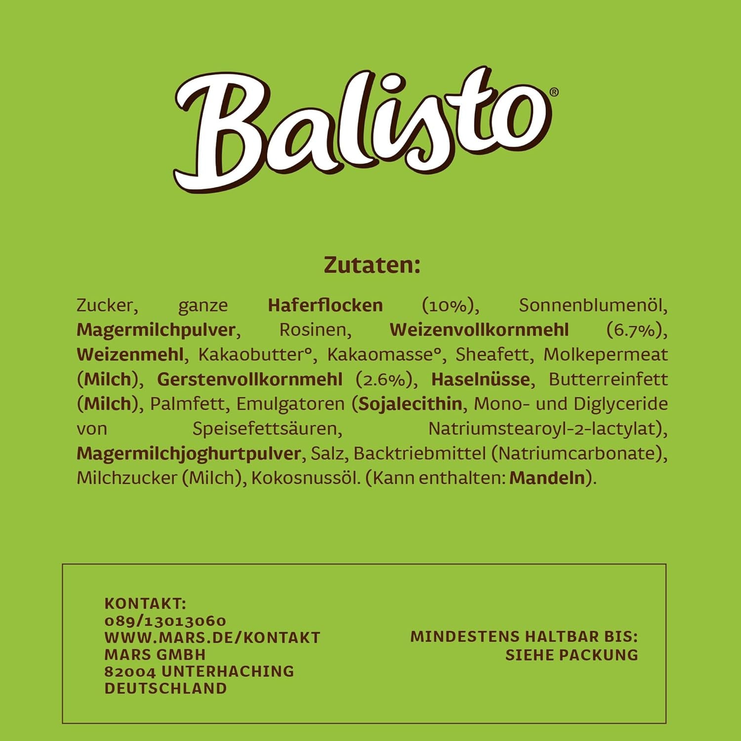 BALISTO® Multipack Müsli, cereálie a rozinky, 8x18,5g