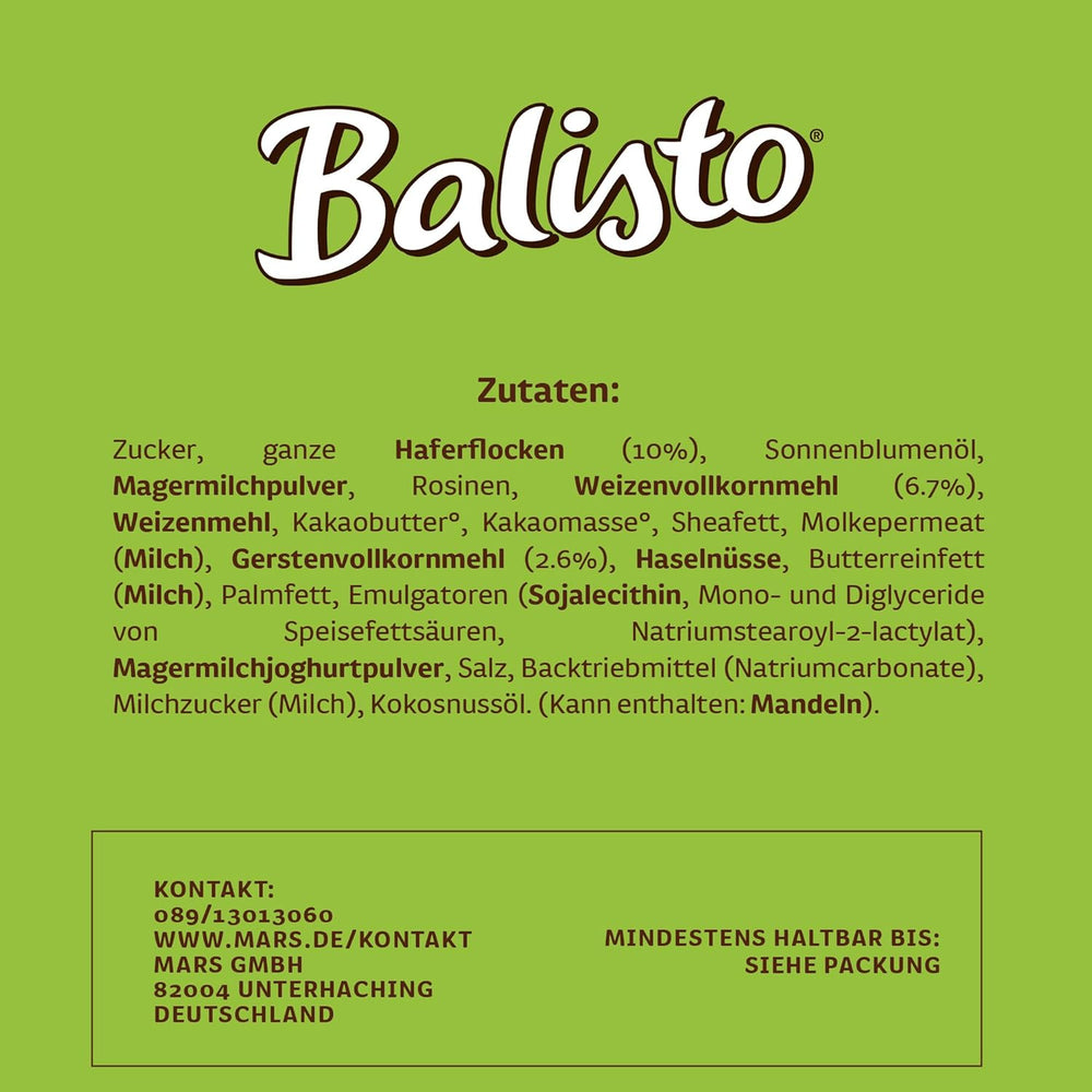 BALISTO® Multipack Müsli, cereálie a rozinky, 8x18,5g
