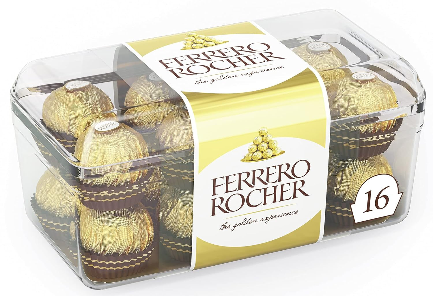 Ferrero Rocher - Specialita křupavých a krémových pralinek z vlašských ořechů - 5 balení po 16 jednotlivých pralinkách