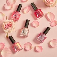 Lak na nehty č. 39 Geranium Red, s 10denním účinkem, vydrží až 10 dní bez úprav nebo UV lampy, pro upravené a lesklé nehty.