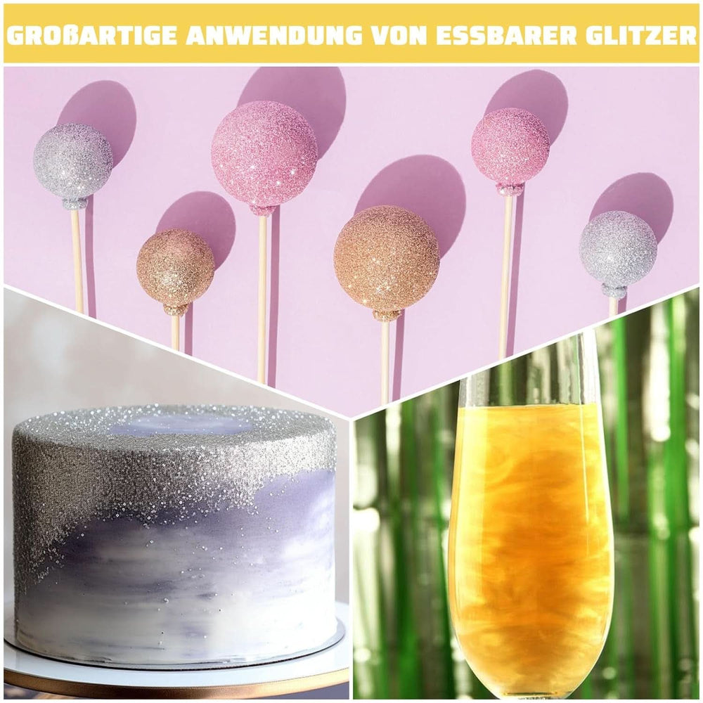 Jedlé třpytky, prášek, 5 gramů Glitter Naty Shop