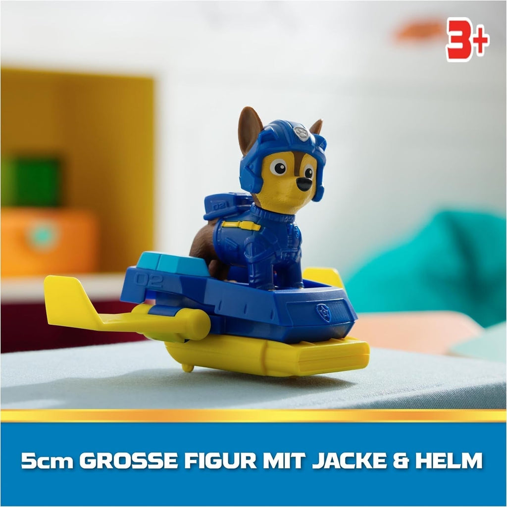 PAW PATROL, Chase Action Pup, figurină de joacă cu mini avion de salvare cu aripi pliabile, jucărie pentru copii începând cu vârsta de 3 ani Action figures Naty Shop