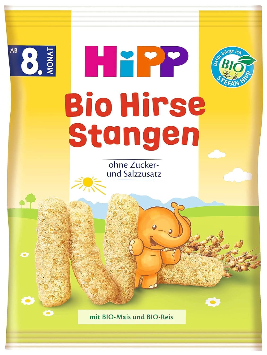 Bio svačiny Hipp tyčinky prosa, balení 7 ks (7 x 30 g) Matka a dítě Naty Shop 7 x 30 g Tyčinky proso