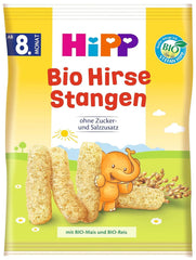 Bio svačiny Hipp tyčinky prosa, balení 7 ks (7 x 30 g) Matka a dítě Naty Shop 7 x 30 g Tyčinky proso
