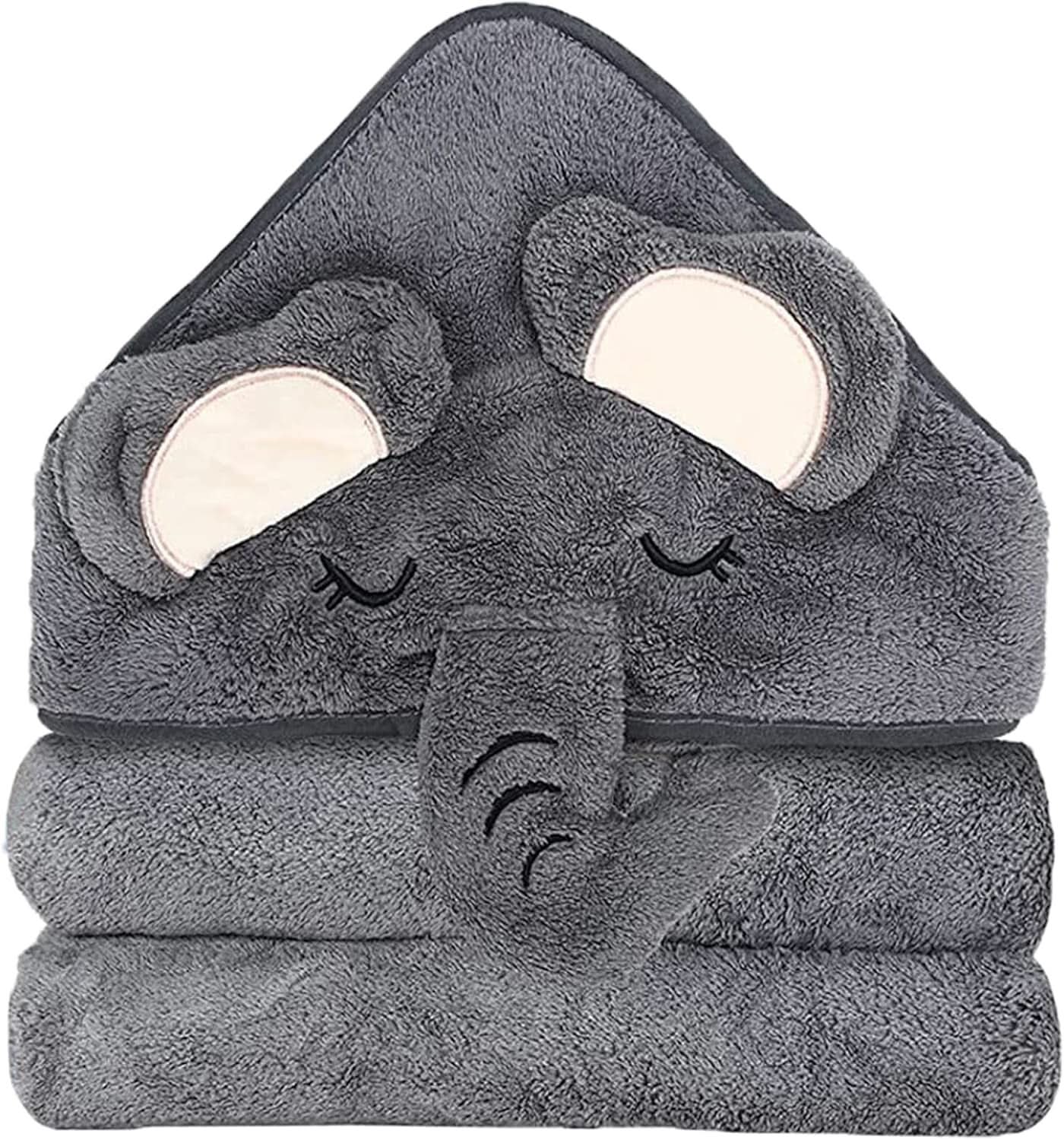 Balení 2 osušek s kapucí 80 x 80 cm matka a dítě Naty Shop 1 balení