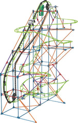 Horská dráha K'NEX 51438 Typhoon Frenzy, model 2 v 1, barevná stavebnice pro chlapce a dívky, 19 nožní hračka, 640dílná dětská stavebnice pro děti od 9 let
