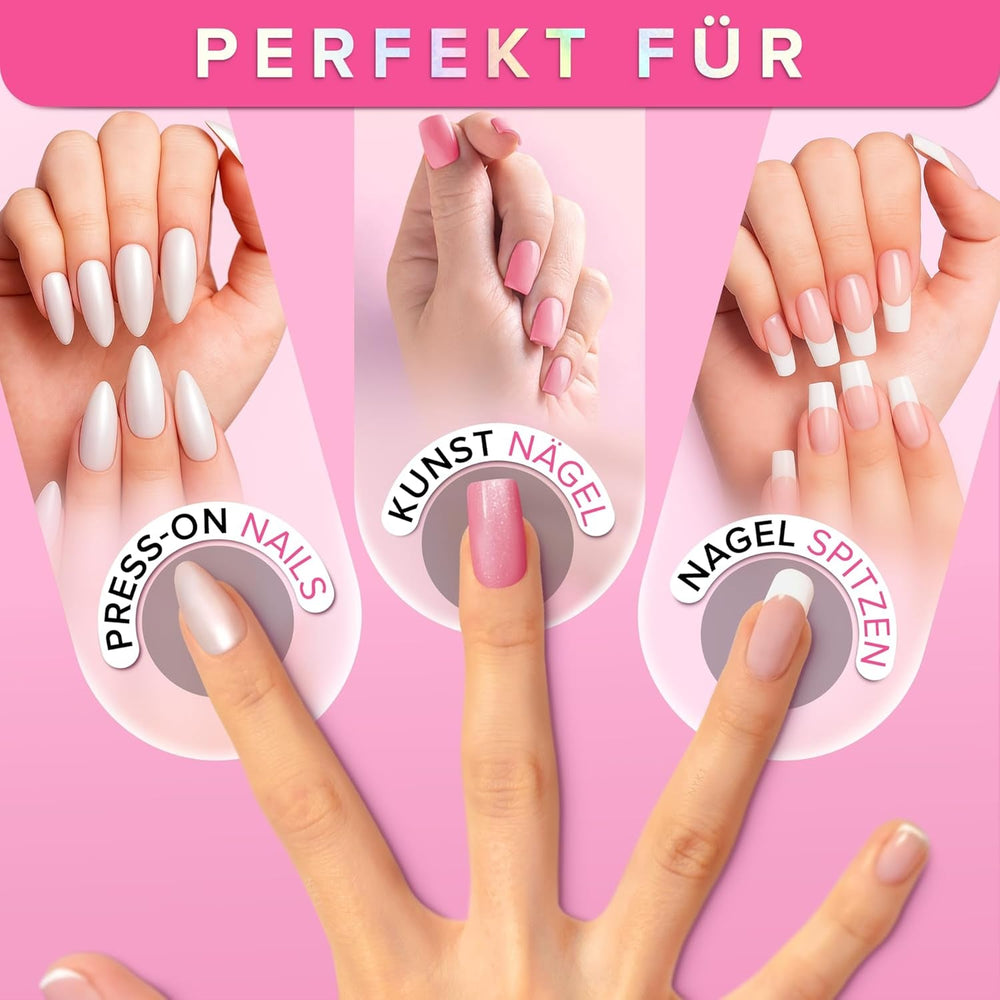 NYK1 Nailbond Lipici pentru unghii artificiale Extra puternic (8ml) Lipici pentru unghii cu pensulă pentru vârfuri, unghii prin presare și unghii acrilice Lipici pentru unghii - Lipici pentru unghii crăpate Lipici antifungic pentru unghii