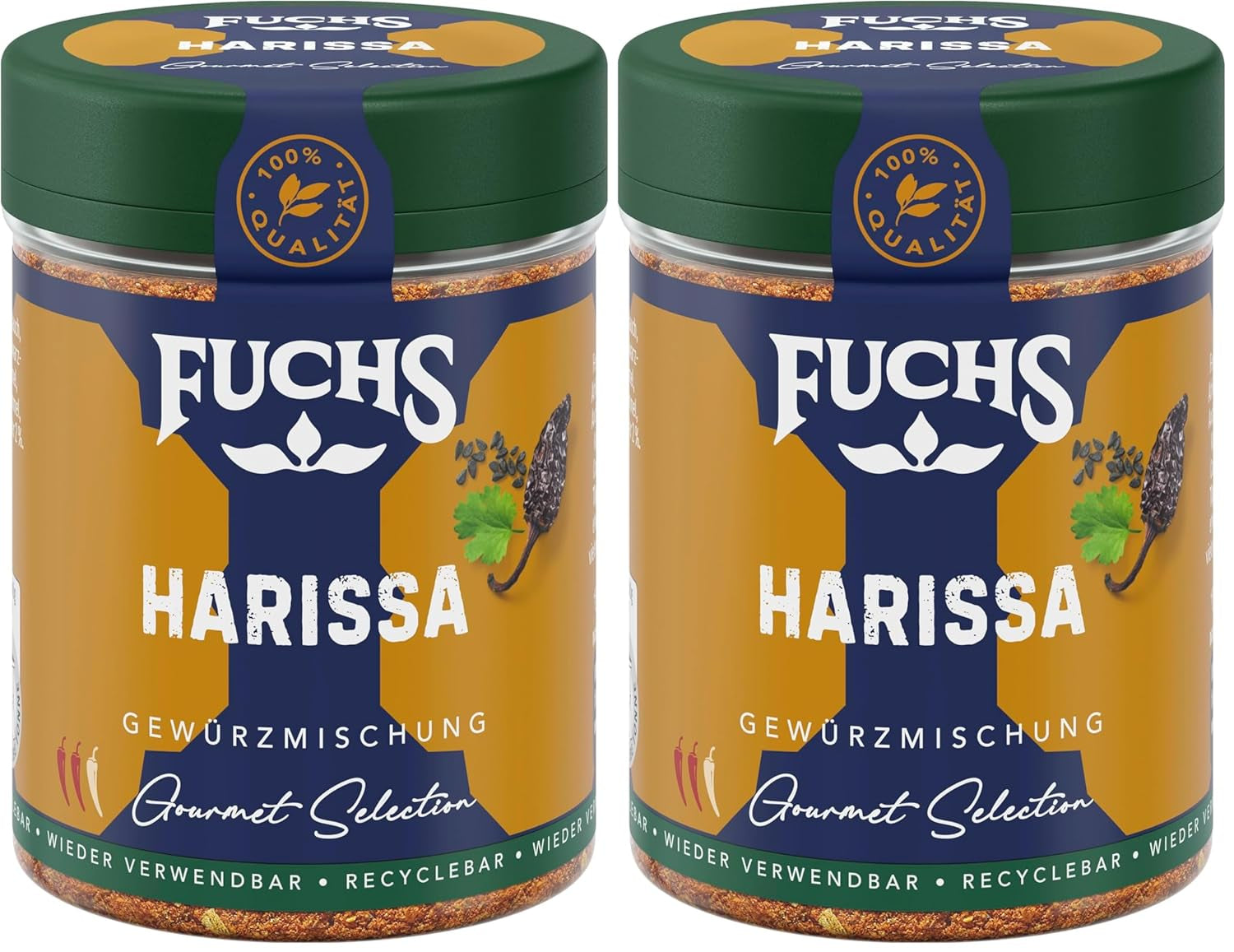 Fuchs Gewürze Gourmet Selection Naher Osten-Afrika – Dukkah Gewürzmischung, nachfüllbarer Gewürz Mix, zum Verfeinern von Fisch und Lamm, vegan, 50 g