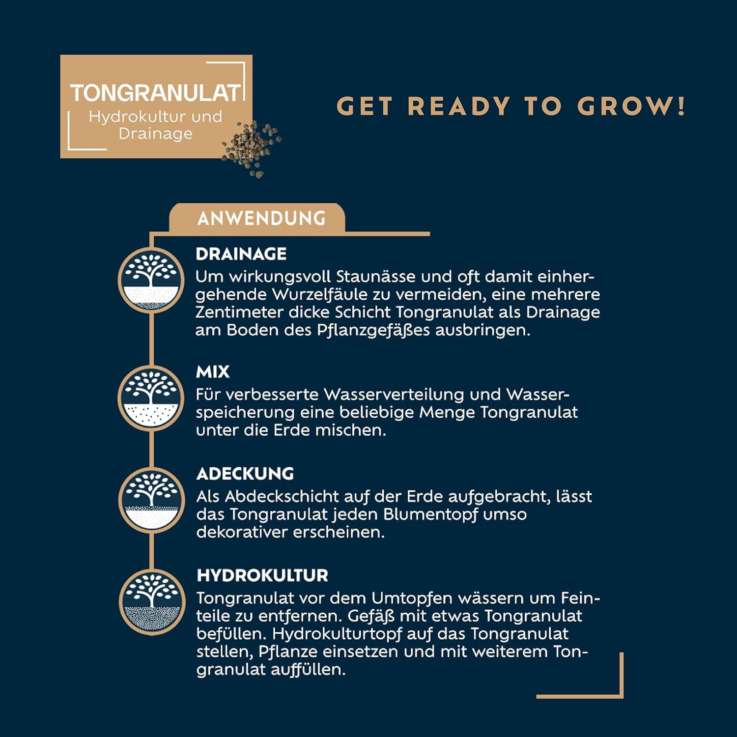 Westland Clay Granule, 5 L - Granule pro rostliny ideální pro hydroponii, drenážní substrát bez chemických přísad, pro vnitřní i venkovní použití