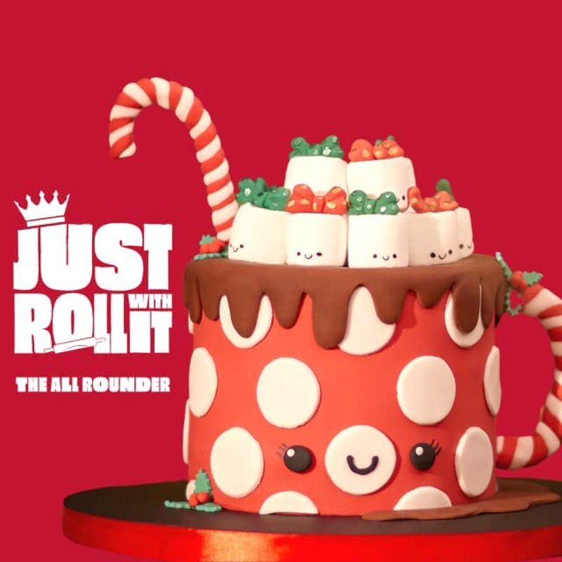 Fondant Poppy Red 250g - Gata de rulat, perfect pentru glazura și decorarea prăjiturilor, cupcakes și biscuiți - Poppy red - 250 g Pasta de zahar Naty Shop