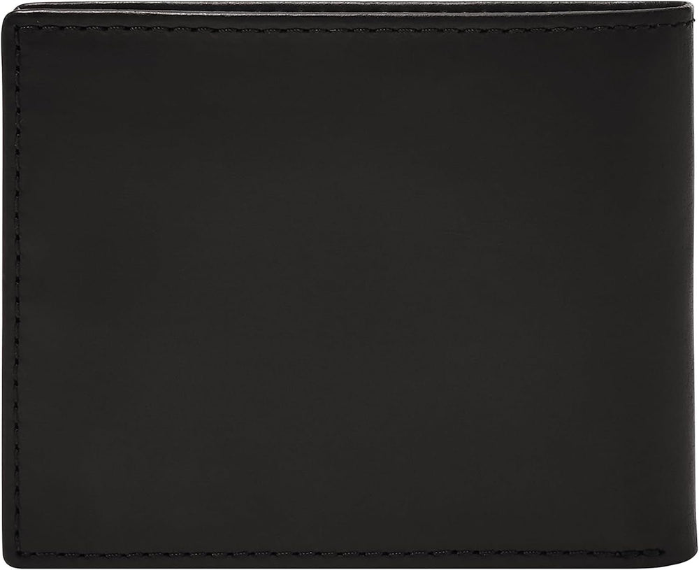 Fossil Derrick Bifold din piele pentru bărbați, cu blocare RFID, cu fereastră Flip ID Portofel Barbati Naty Shop