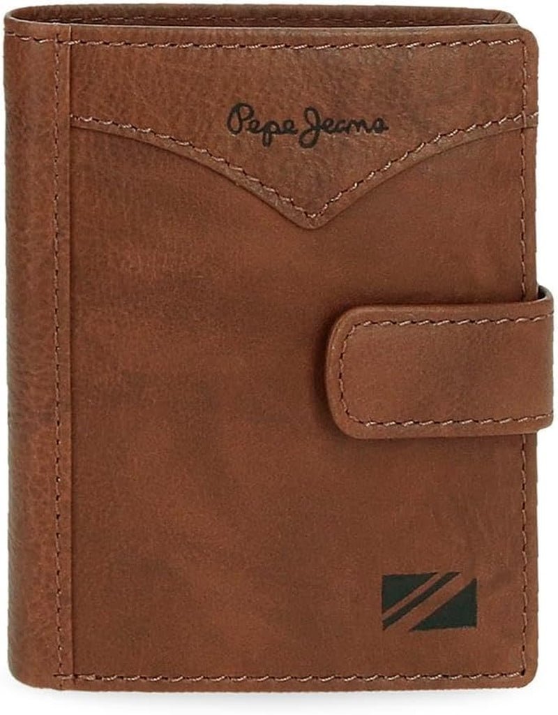 Geacă Pepe Jeans Portofel vertical cu închidere prin clic, mărime unică Portofel Barbati Naty Shop Maro