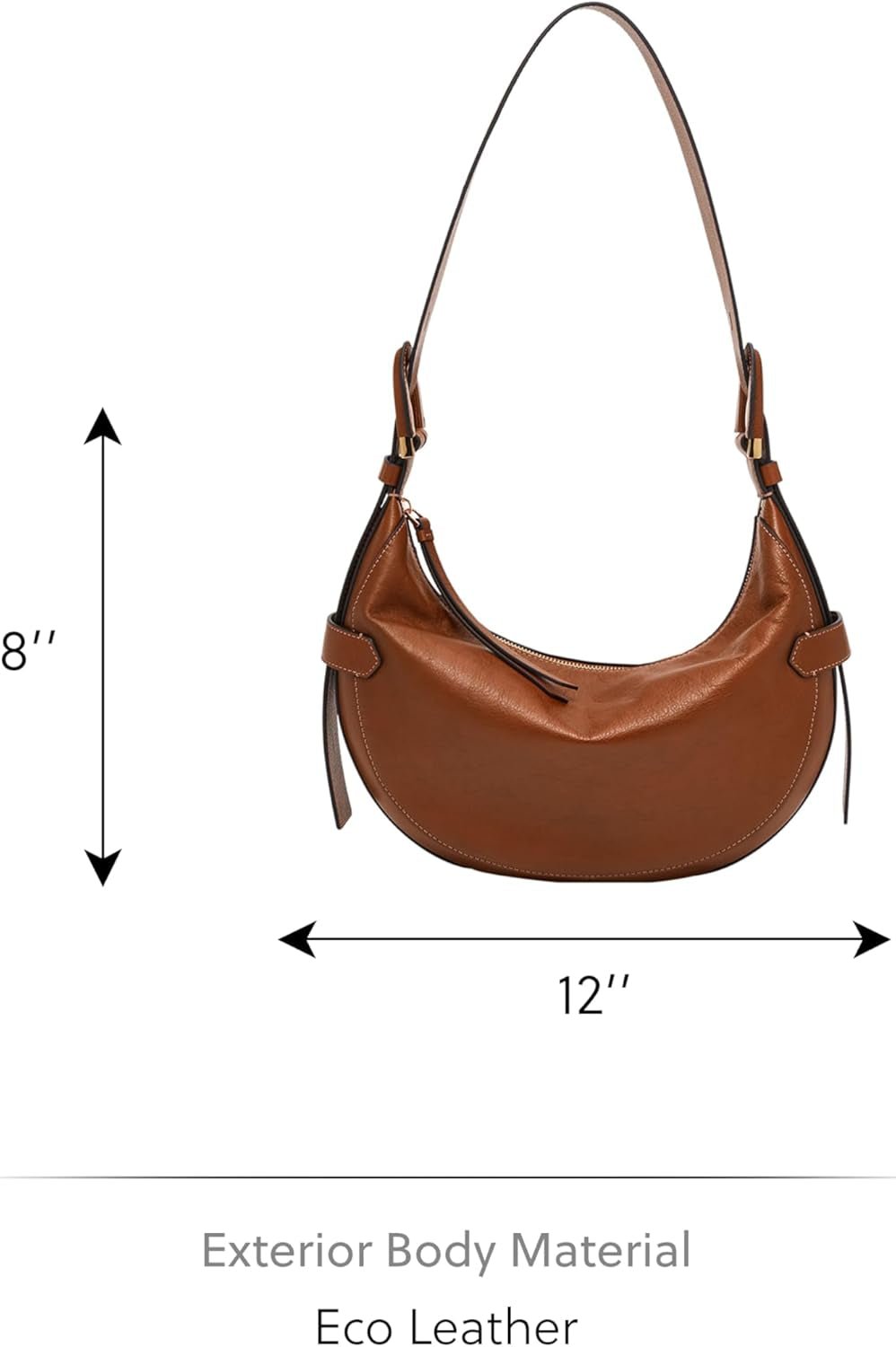 Geantă Fossil pentru femei - Harwell Eco Leather Hobo, ZB1847200 - 30,5 cm L x 8,9 cm l x 20,3 cm H Genti Femei Naty Shop