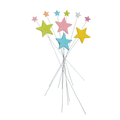 Sada 10 jedlých dekorací, Hvězdy