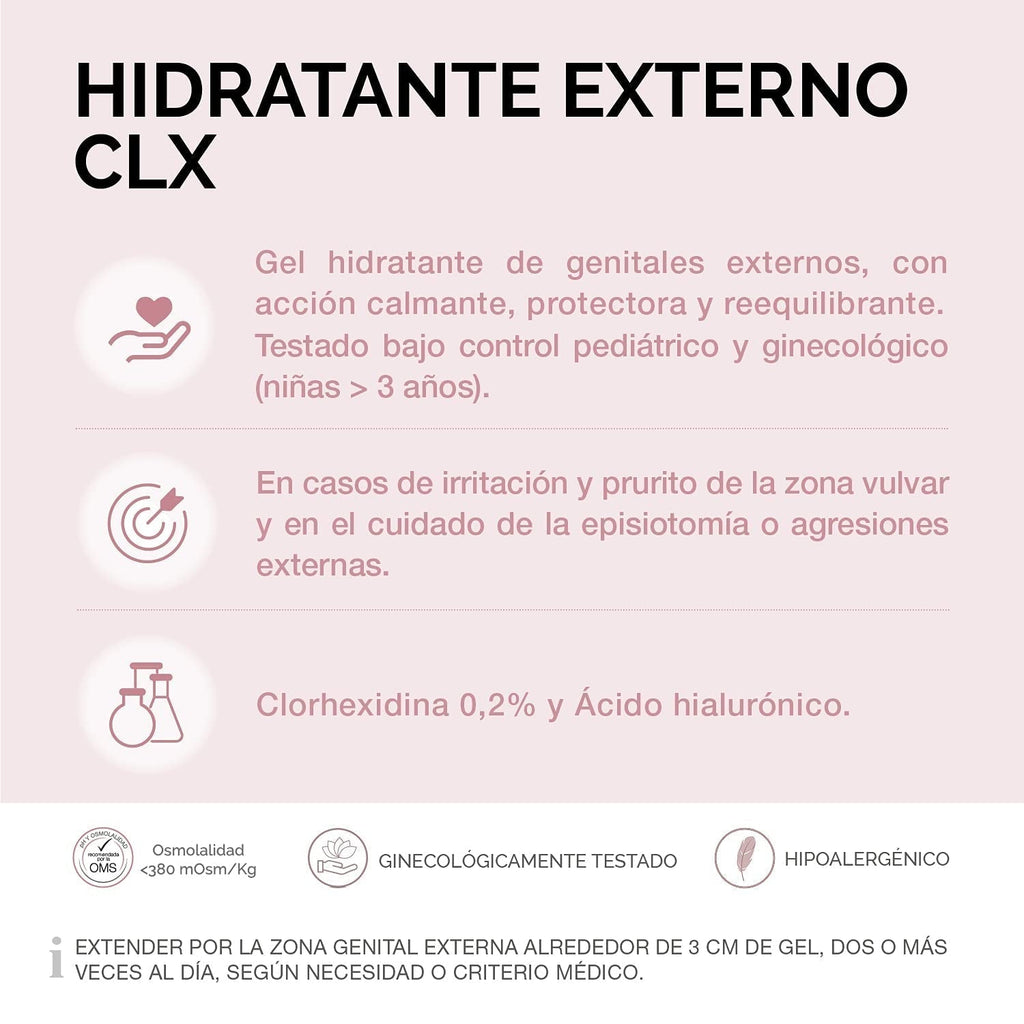Lab - Cremă hidratantă externă CLX, Cremă hidratantă pentru zonele intime externe, Clorhexidină și aloe vera, Hipoalergenic, Fără parabeni, Testat dermatologic și ginecologic - 30 ml Copii - Baie si Skincare Naty Shop