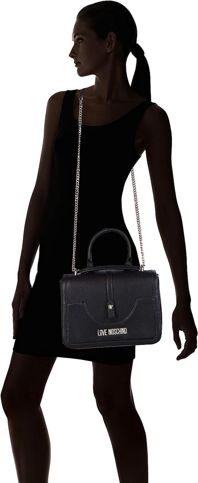 Love Moschino Jc4210pp0a geantă de umăr, negru (Black Pebble) Genti Femei Naty Shop