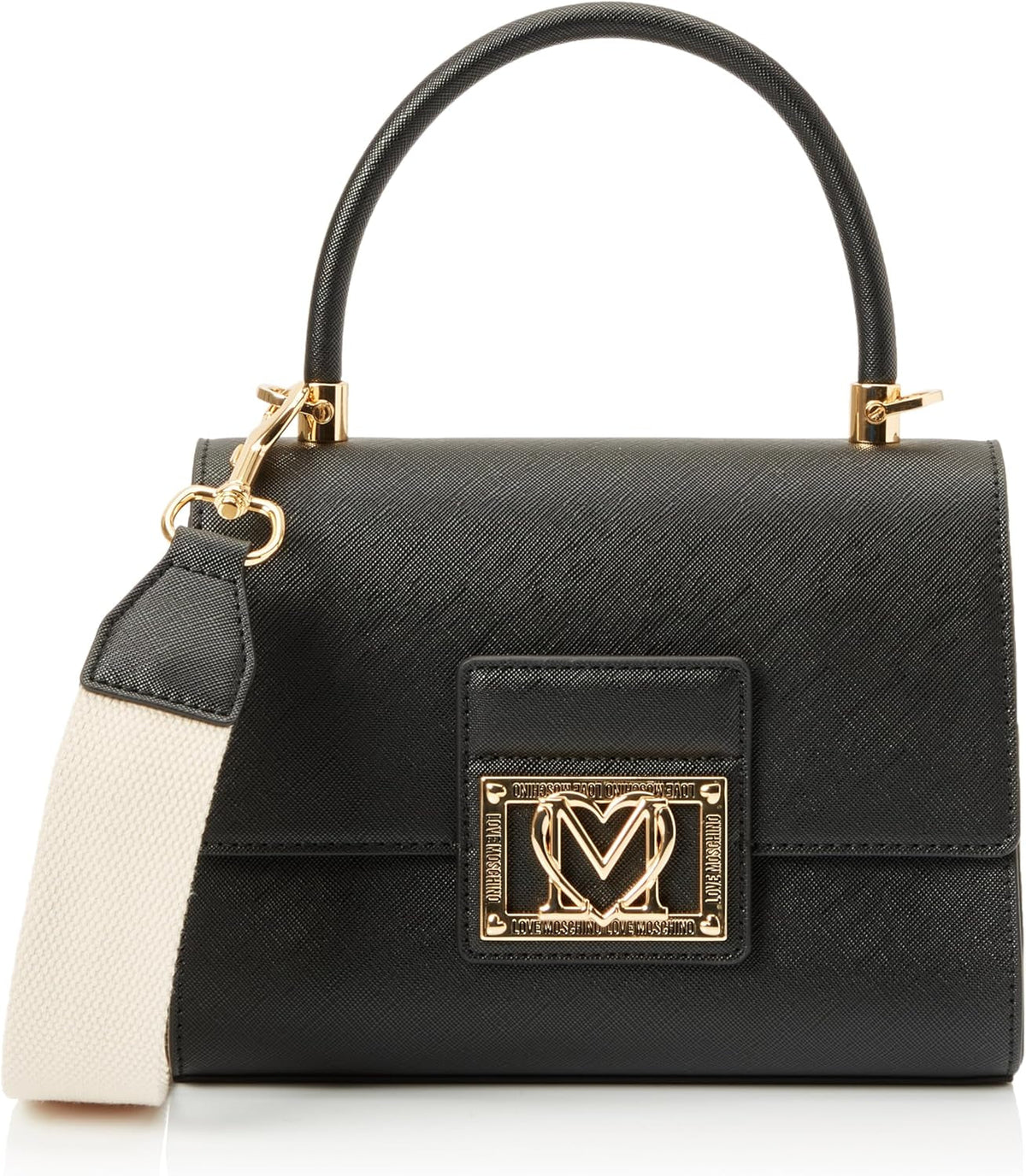 Love Moschino Ladies BORSA A Mano, Nero BORSA A Mano, Nero Genti Femei Naty Shop Titlu implicit