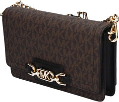 Michael Kors Women Sm Phn CHN Xbody Bag, Brown/Blk Genti Femei Naty Shop