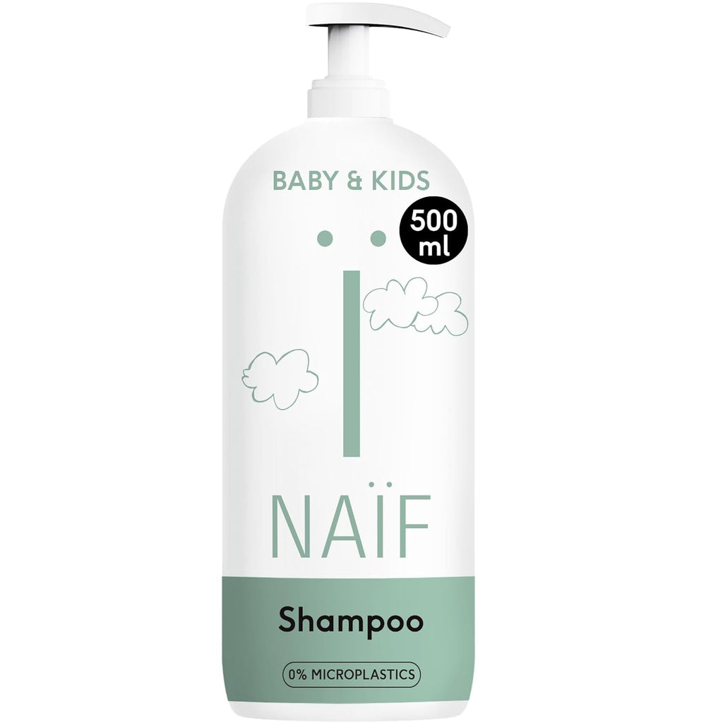 Naïf - Șampon de îngrijire - pentru bebeluși și copii - Șampon pentru bebeluși cu ingrediente naturale - 100% vegan - 0% SLES - Fără microplastice, siliconi și parabeni - 200 ml Copii - Baie si Skincare Naty Shop L