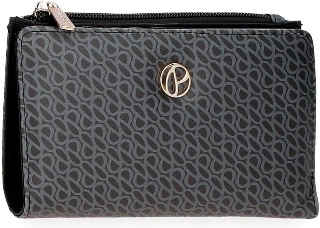 Pepe Jeans Megan Geantă de toaletă negru 17x9x2 cm Faux piele, negru, Talla única, Geantă de toaletă Portofel Femei Naty Shop Negru Carcasă