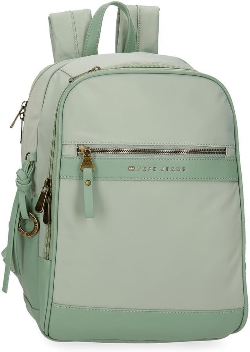 Pepe jeans Morgan, rucsacuri casual, genți de călătorie, piele artificială bej și negru pentru femei, de Joumma Bags Bagaje și echipament de călătorie Naty Shop Verde Rucsac