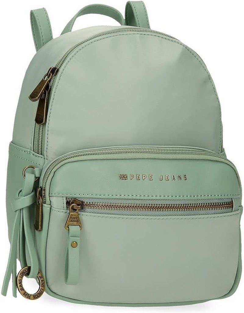 Pepe jeans Morgan, rucsacuri casual, genți de călătorie, piele artificială bej și negru pentru femei, de Joumma Bags Bagaje și echipament de călătorie Naty Shop Verde Rucsac 25