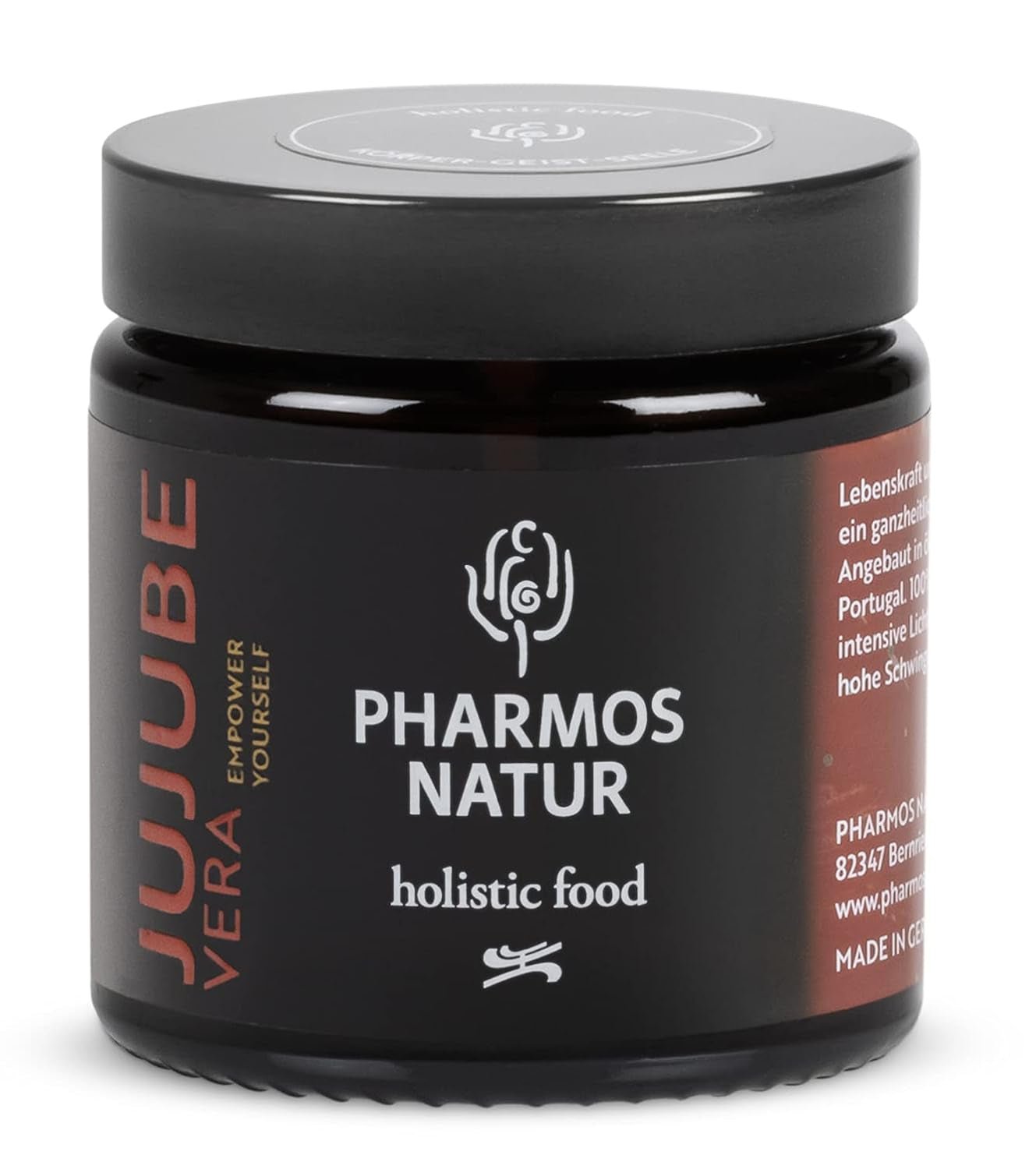 Pharmos Natur Jujube pulbere de fructe 50 g - vegan, fără gluten - alimente naturale pulbere uscată JujubeVera Produse deshidratate Naty Shop Titlu implicit