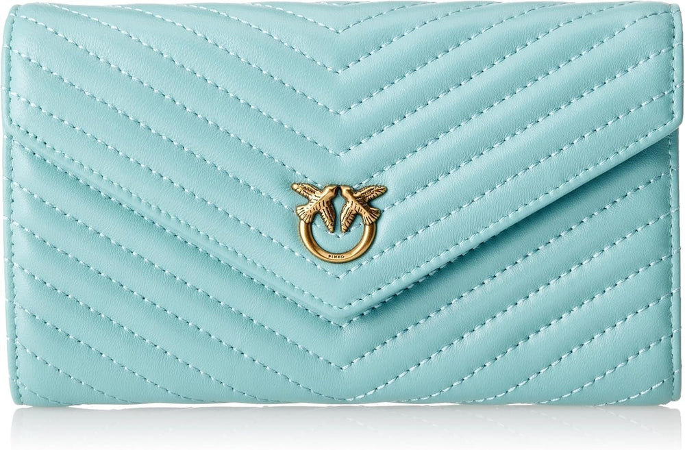 Pinko Ladies Compact Wallet L Sheep Nappa C Portofel accesorii de călătorie Portofel Femei Naty Shop St4Q_Mult Green/Yellow/Light Blue-Antq U