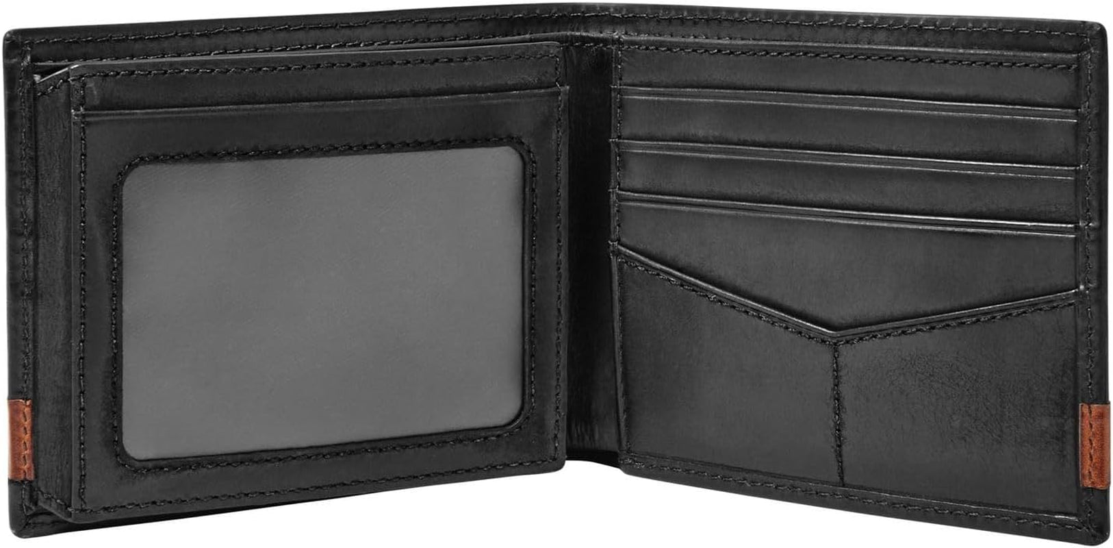 Portofel bifold din piele Quinn pentru bărbați Fossil 11,5 cm L x 2 cm l x 9 cm H Portofel Barbati Naty Shop
