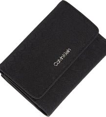 Portofel de damă Calvin Klein Must Small Trifold Mono Klein, negru (Black Mono), mărime unică Portofel Femei Naty Shop