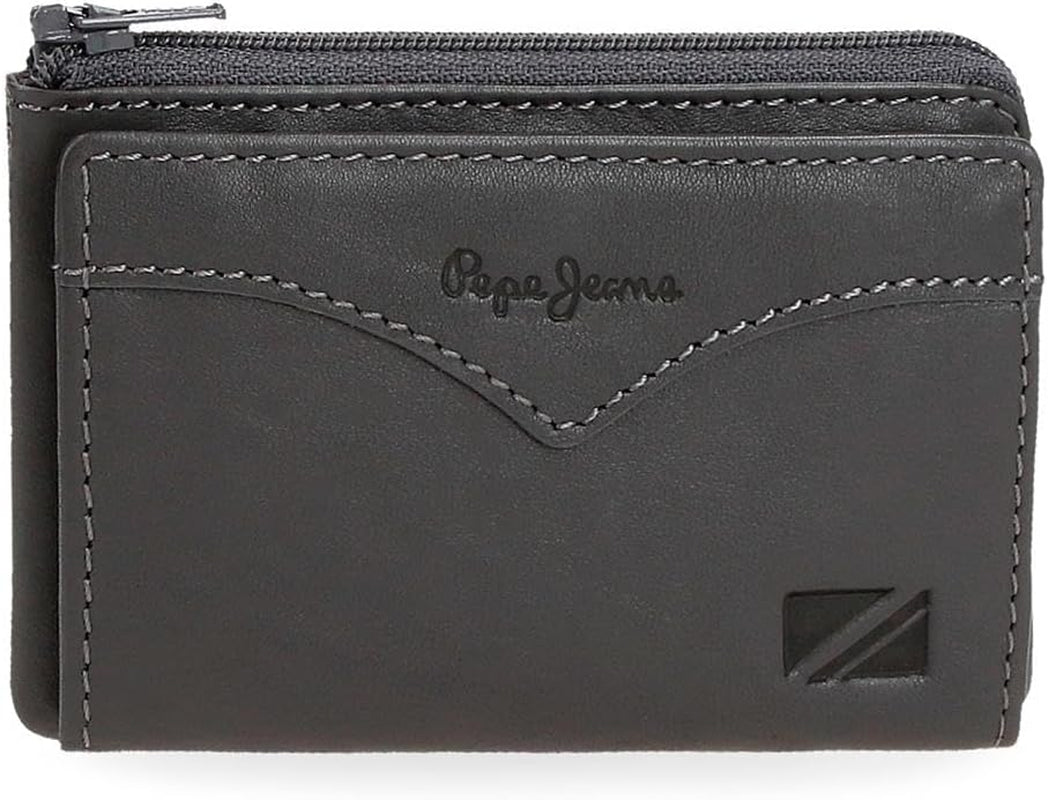 Portofel jachetă Pepe Jeans cu suport pentru carduri, mărime unică Portofel Barbati Naty Shop Gri